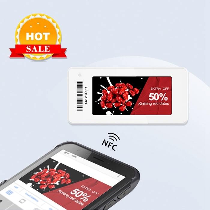 Etichetă digitală E-ink controlată mobil de 2,13 inchi