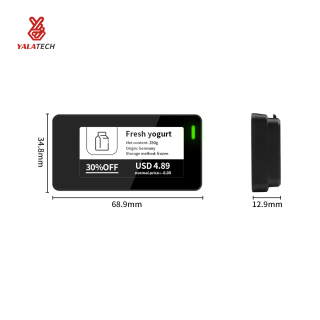 Etichetă digitală de raft pentru congelator, în mai multe limbi, de 2,13 inchi, rezistentă la apă