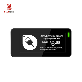 Etichetă digitală pentru rafturi pentru congelator de 2,9 inchi, în mai multe limbi, rezistentă la apă