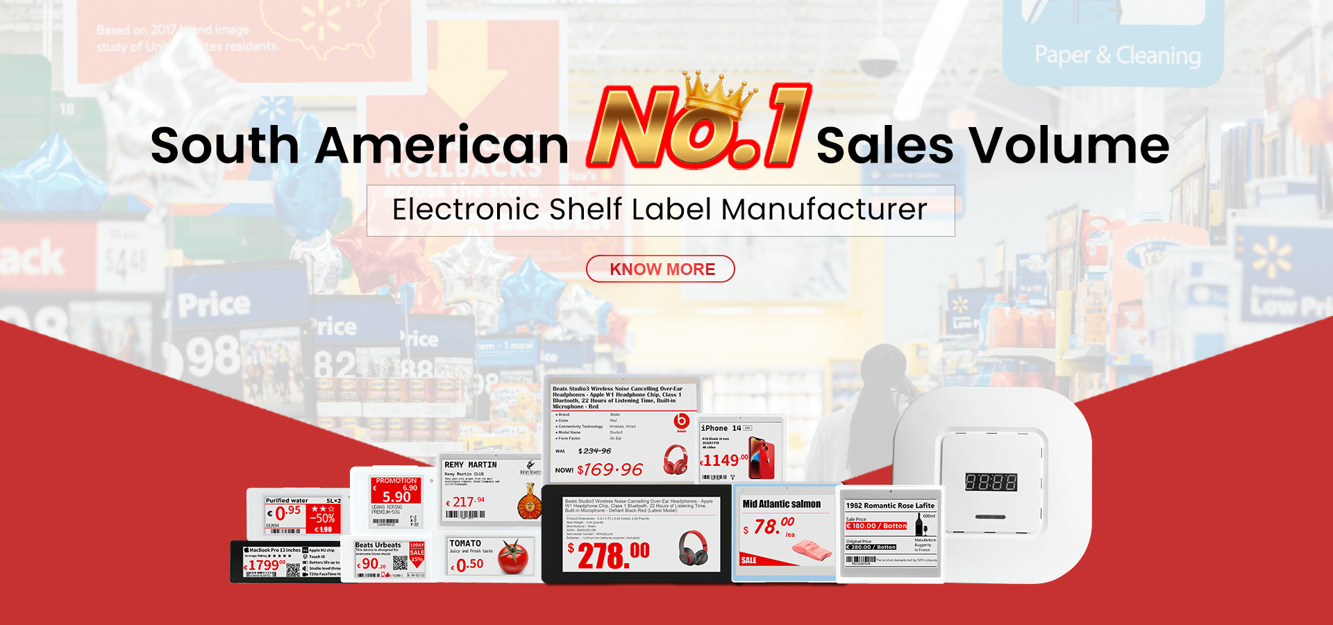 Etichetă ESL pentru lanțuri de magazine