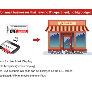 Etichetă digitală de preț NFC 2,66 inchi