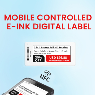 Etichetă digitală E-ink controlată mobil de 2,13 inchi