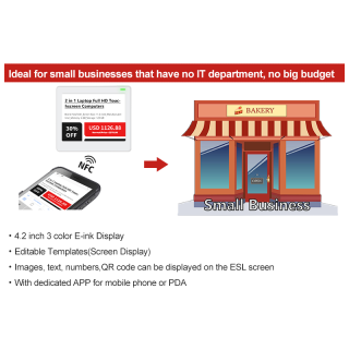 Etichetă digitală de preț NFC 4,2 inchi